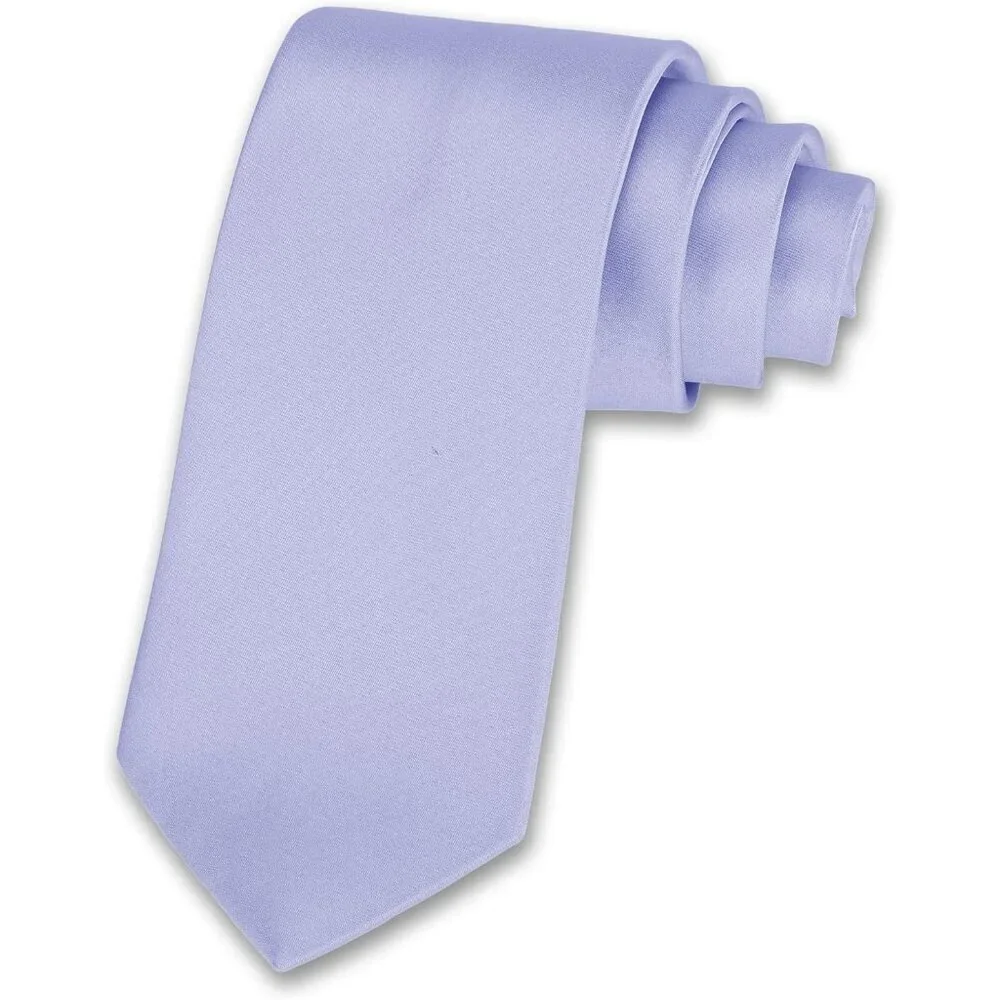 Men's Lavender Solid Color 8 Cm (3.15in) Polyester Formal Neck Ties